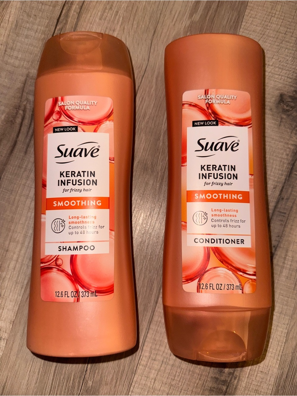 Suave Keratin Infusion Smoothing Shampoo - Peach/Orange
